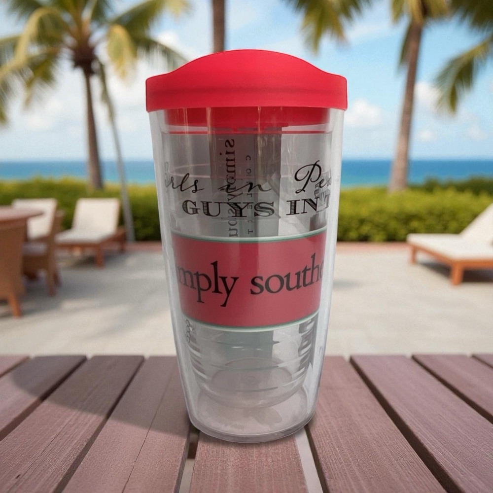 Tervis 16oz Tumbler Simply Southern Girls In Pearls Guys In Ties Cup w/ Lid